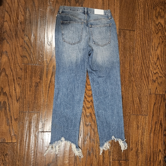 PISTOLA Women's Destressed Straight-Legged Jeans - Size 27 - Picture 2 of 6